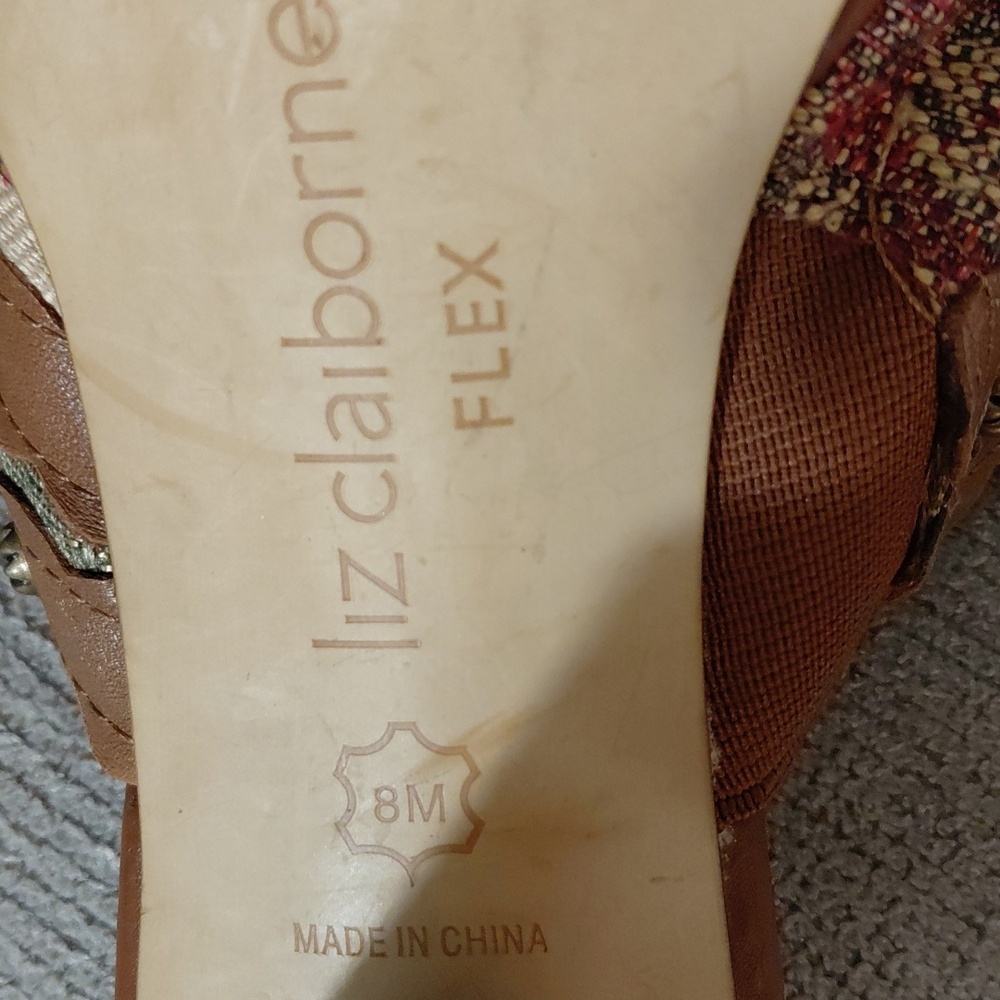 Liz Claiborne Patchwork Multicolor Embroidered Ta… - image 9